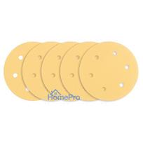 lipdukas popierius - Šlifavimo popierius su lipduku 225 mm, K120, 5 vnt., su 6 skylutėmis šlifuokliui 59G264, 59G265 - 3 nuotrauka