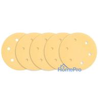 velcro padai - Šlifavimo popierius su lipduku 225 mm, K180, 5 vnt, su 6 skylutėmis šlifuokliui 59G264, 59G265 - 3 nuotrauka