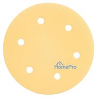 velcro padai - Šlifavimo popierius su lipduku 225 mm, K180, 5 vnt, su 6 skylutėmis šlifuokliui 59G264, 59G265 - 7 nuotrauka