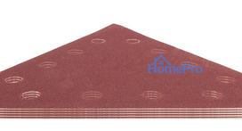 velcro padai - Velcro šlifavimo popierius K120, trikampis su 12 skylių, 5vnt šlifuokliui 59G264 - 6 nuotrauka