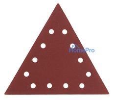 velcro padai - Velcro šlifavimo popierius K120, trikampis su 12 skylių, 5vnt šlifuokliui 59G264 - 7 nuotrauka