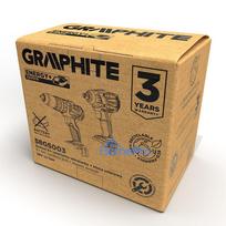 smuginis verzliaraktis akumuliatorinis - Graphite E+ rinkinys: bešepetis smūginis veržliaraktis 58G028 su grąžtu-sraigtu. - 2 nuotrauka