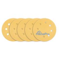 velcro padai - Šlifavimo popierius su lipduku 180 mm, K80, 5 vnt, su 8 skylutėmis šlifuokliui 59G263 - 3 nuotrauka