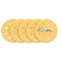 velcro padai - Šlifavimo popierius su lipduku 180 mm, K120, 5 vnt, su 8 skylutėmis šlifuokliui 59G263 - 3 nuotrauka