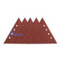velcro padai - Velcro šlifavimo popierius K180, trikampis su 12 skylių, 5vnt šlifuokliui 59G264 - 3 nuotrauka