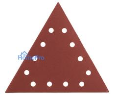 velcro padai - Velcro šlifavimo popierius K180, trikampis su 12 skylių, 5vnt šlifuokliui 59G264 - 7 nuotrauka