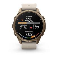 garmin ismanieji laikrodziai - Garmin Fenix 9 Pro inReach 43mm Autumn Gold Titanium Cream/French Grey (auksinis) - 2 nuotrauka
