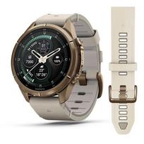 garmin ismanieji laikrodziai - Garmin Fenix 9 Pro inReach 43mm Autumn Gold Titanium Cream/French Grey (auksinis) - 5 nuotrauka