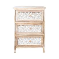 3 stalciu komoda - Komoda Home4You KASEKE su 3 stalčiais, 40x29x58 cm, natūrali (Natural) - 3 nuotrauka
