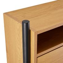 baldai spinteles spinta - Batų spintelė Home4you Aalborg, ąžuolo, 55.6 cm x 26 cm x 91.5 cm - 4 nuotrauka