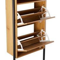 baldai spinteles spinta - Batų spintelė Home4you Aalborg, ąžuolo, 55.6 cm x 26 cm x 91.5 cm - 8 nuotrauka