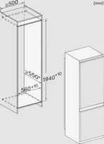 juodi saldytuvai - Miele KFN 7833 D - 5 nuotrauka