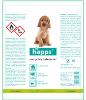 purskalas nuo erkiu - HAPPS purškalas nuo blusų ir erkių šunims 250ml - 2 nuotrauka