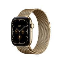 apple watch loop - Apple Watch Series 12 GPS + Cellular 42mm Radiant Gold Titanium Case (auksinis) - 2 nuotrauka