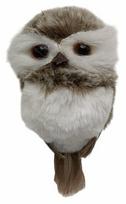 Eglutės žaisliukas Christmas Touch Owl, rudas (Brown), 10 cm, poliesteris
