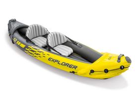 pripuciama baidare - INTEX Explorer K2 Kayak Yellow (Geltona) - 4 nuotrauka