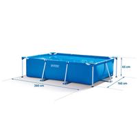sukurines vonios filtrai - Karkasinis baseinas Intex Small Frame 260x160x65 cm, be filtro - 2 nuotrauka