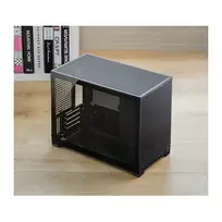 jonsbo d32 pro - Jonsbo D32 PRO Juodas (Black) Mini korpusas, mATX, Grūdintas stiklas - 2 nuotrauka