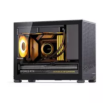 jonsbo d32 pro - Jonsbo D32 PRO Juodas (Black) Mini korpusas, mATX, Grūdintas stiklas - 8 nuotrauka