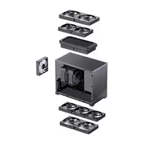 jonsbo d32 pro - Jonsbo D32 PRO Juodas (Black) Mini korpusas, mATX, Grūdintas stiklas - 9 nuotrauka
