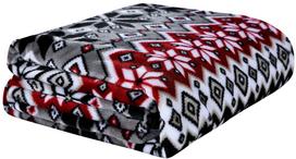 Pledas KFB-02, Balta / Juoda / Raudona (White / Black / Red) 200x220 cm
