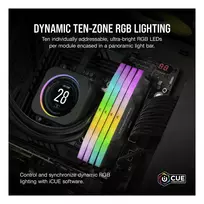 corsair vengeance 32gb - Corsair Vengeance RGB DDR5 32GB (2x16GB) 6400MHz CL36 Juodas (Black) - 4 nuotrauka