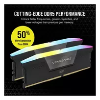 corsair vengeance 32gb - Corsair Vengeance RGB DDR5 32GB (2x16GB) 6400MHz CL36 Juodas (Black) - 5 nuotrauka