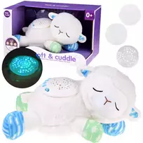 Jokomisiada Pliušinis žaislas avis Projector, baltas (White) 18 cm ZA4797