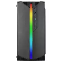 pc argb - Kompiuterio korpusas Mars Gaming MC-S1, skaidri/juoda - 6 nuotrauka