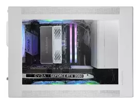 zaidimai pc - Stacionarus kompiuteris Mars Gaming MCXPSW mATX itin kompaktiškas žaidimų kompiuterio korpusas su tinklelio ir stiklo panele - 2 nuotrauka