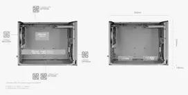 zaidimai pc - Stacionarus kompiuteris Mars Gaming MCXPSW mATX itin kompaktiškas žaidimų kompiuterio korpusas su tinklelio ir stiklo panele - 6 nuotrauka