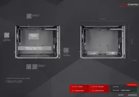 zaidimai pc - Stacionarus kompiuteris Mars Gaming MCXPSW mATX itin kompaktiškas žaidimų kompiuterio korpusas su tinklelio ir stiklo panele - 9 nuotrauka