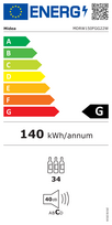 juodi saldytuvai - MIDEA MDRW150FGG22W Juodas - 2 nuotrauka