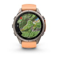 ismanieji laikrodziai rozinis - Garmin Fenix 9 Pro inReach 43mm Titanium Shell Pink/Autumn Orange (rožinis/oranžinis) - 2 nuotrauka