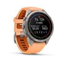 ismanieji laikrodziai rozinis - Garmin Fenix 9 Pro inReach 43mm Titanium Shell Pink/Autumn Orange (rožinis/oranžinis) - 4 nuotrauka