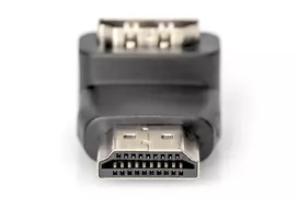 hdmi adapter 90 - Assmann HighSpeed w/Ethernetem Adapter HDMI A/HDMI A Black - 2 nuotrauka