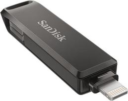 usb c atmintukas 128 - Sandisk 128GB iXpand Luxe U3 type C + Lightning Black - 4 nuotrauka