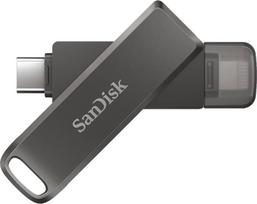 usb c atmintukas 128 - Sandisk 128GB iXpand Luxe U3 type C + Lightning Black - 6 nuotrauka
