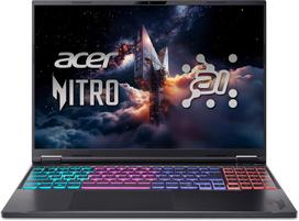 acer nitro 180hz - Acer Nitro 16 AI AN16-61-R1ES, Ryzen AI 9 365, 32 GB, 1 TB, 16", RTX 5070, Black (Juodas) - 1 nuotrauka