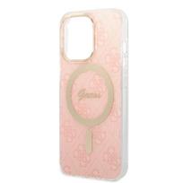 apple iphone 13 pink - Guess iPhone 13 Pro Dėklas + Įkroviklis 4G Print MagSafe Rožinis (Pink) - 2 nuotrauka