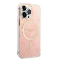 apple iphone 13 pink - Guess iPhone 13 Pro Dėklas + Įkroviklis 4G Print MagSafe Rožinis (Pink) - 3 nuotrauka