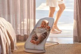 babybjorn supynes - BabyBjorn Bouncer Balance Soft, Mesh, Silver/White 005029 - 3 nuotrauka