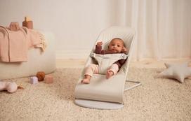 babybjorn supynes - BABYBJÖRN gultukas BOUNCER BALANCE SOFT, šviesiai smėlio (Light Beige) - 2 nuotrauka