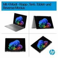 hp omnibook 5 16 - HP OmniBook X Flip 16-ar0153ng, Ryzen AI 5 340, 16 GB, 512 GB, 16", Touch, Silver (Sidabrinis) - 12 nuotrauka
