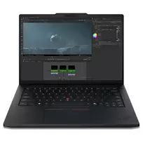 1tb nesiojamas ssd - Lenovo ThinkPad P14s G7 21XJ, Core Ultra 9 386H, 64 GB, 1 TB, 14.5", RTX PRO 1000 Blackwell, Black (Juodas) - 8 nuotrauka