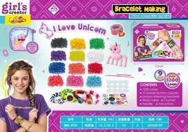 Lean Toys guminių apyrankių pynimo rinkinys su priedais