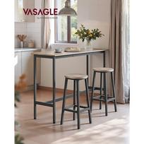 kede songmics - Industrinio stiliaus baro kėdės, 2 vnt - 7 nuotrauka