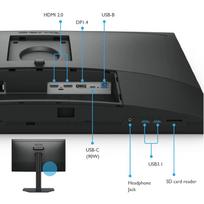 qhd monitorius - BenQ SW272QN 27", IPS, QHD, 60Hz, HDMI, USB-C (90W) - 7 nuotrauka