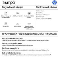 hp omnibook 5 16 - HP OmniBook X Flip 14, Ryzen AI 5 340, 16 GB, 512 GB, 14", Radeon 840M, Sidabrinis (Silver) - 5 nuotrauka