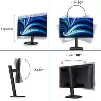1920x1200 monitoriai - PHILIPS 24B2N3200D/00 - 6 nuotrauka